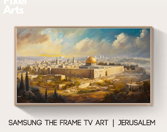 Samsung Frame TV Art: Israel Jerusalem painting art wallpapers posters wall art