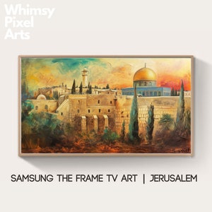 Samsung Frame TV Art: Israel Jerusalem painting art wallpapers posters