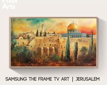 Samsung Frame TV Art: Israel Jerusalem painting art wallpapers posters