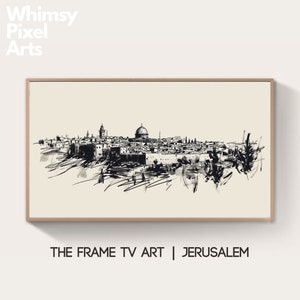 Samsung Frame TV Art: Israel Jerusalem painting art wallpapers posters wall art