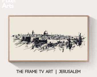 Samsung Frame TV Art: Israel Jerusalem painting art wallpapers posters wall art