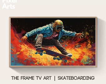 Samsung Frame TV Art: Skateboarding