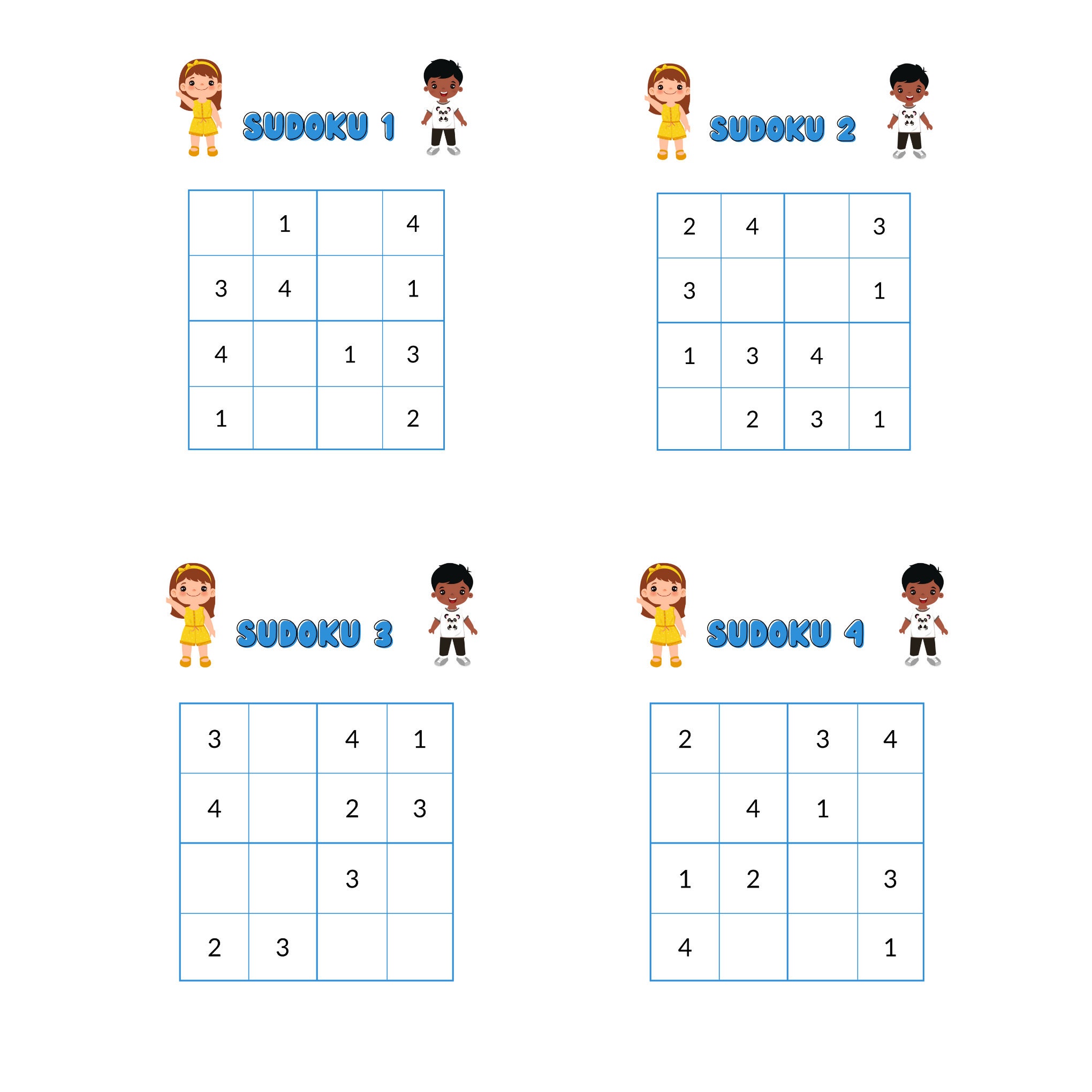 36 Printable Sudoku Kids Sudoku//kids Activities Maths Games Kids 36 Printable Sudoku Kids Sudoku//kids Activities Maths Games Kids