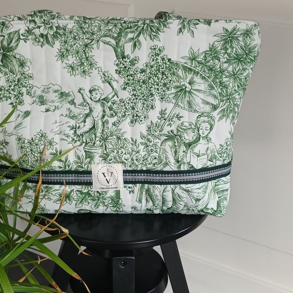 Sac cabas Toile de Jouy PAPYRUS