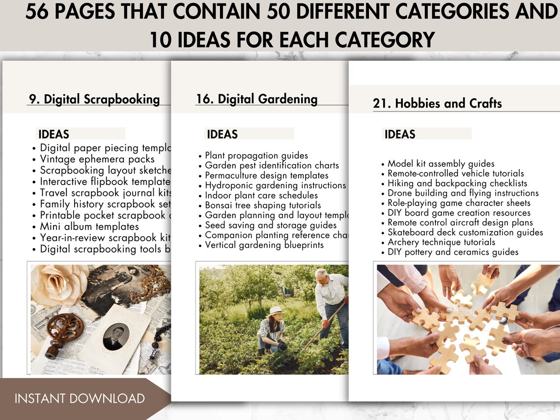 500 Digital Products Ideas /etsy Business Ideas /passive Etsy UK