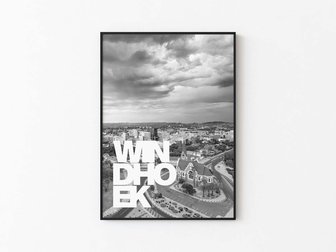 Windhoek Art Windhoek Print Windhoek Poster Windhoek Wall Etsy