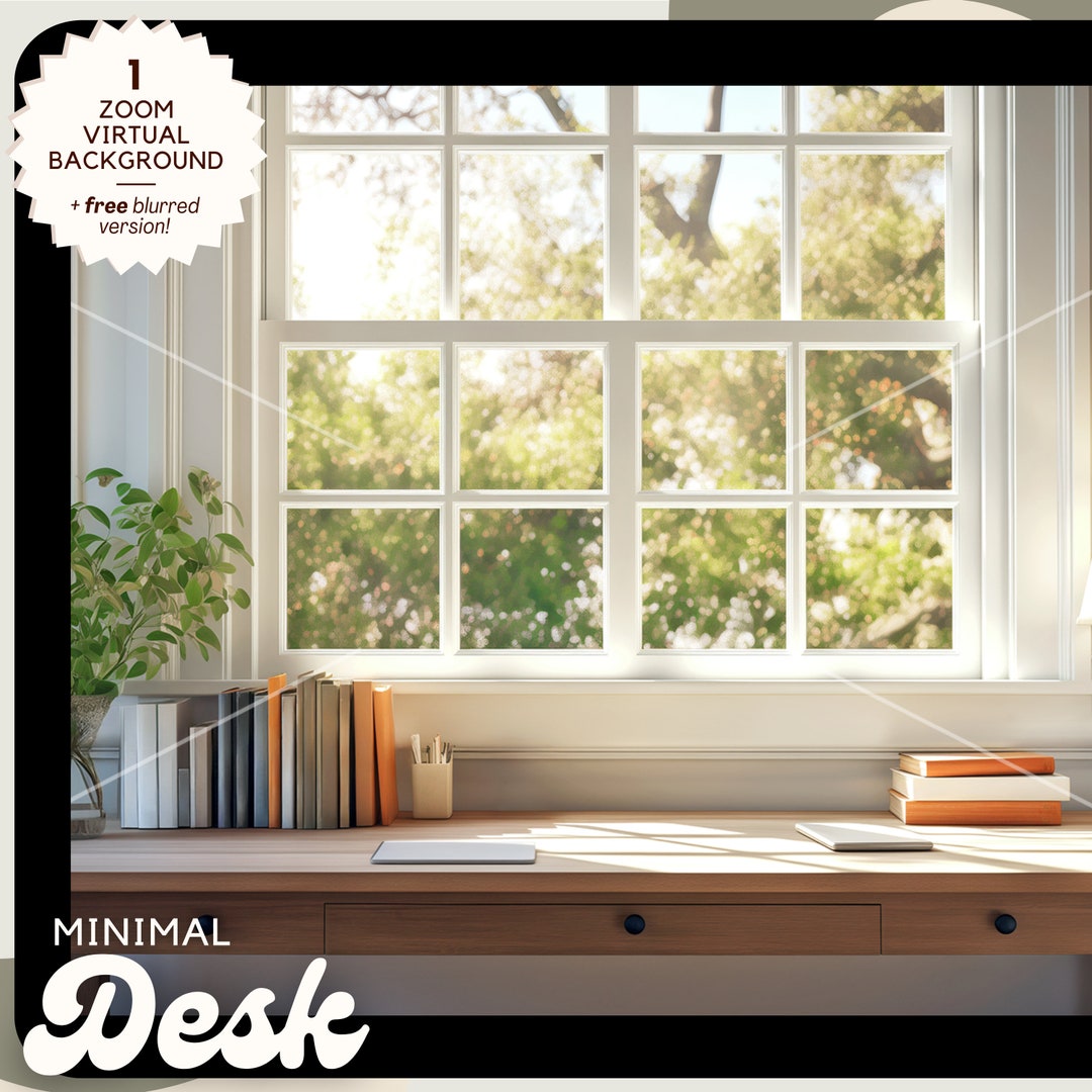 1 Minimal Desk Zoom Background and Virtual Backdrop With Etsy