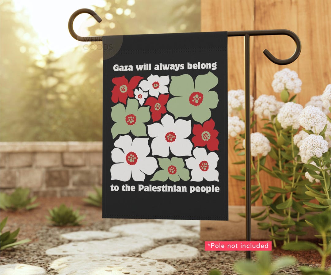 Gaza Poppy Pro Palestine Garden Flag: Gaza, Palestinian People, Poppies - Etsy