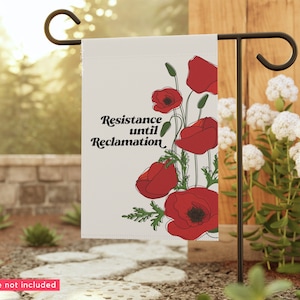 Resistance Until Reclamation Flag, Free Palestine Garden Flag, Palestine Yard Flag, Palestinian Resistance, Liberation Flag, End Zionism