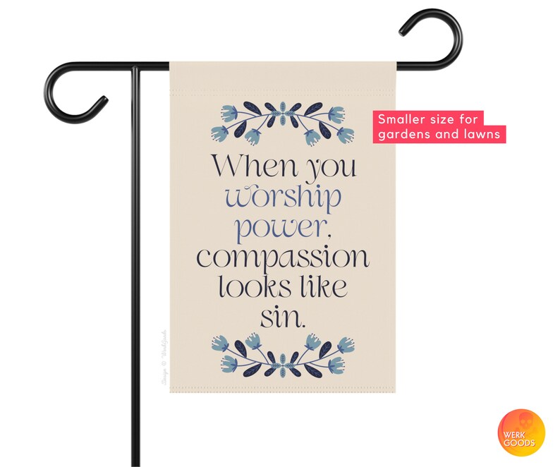 Compassion Garden Flag: Social Justice, Progressive Christian Decor - Etsy