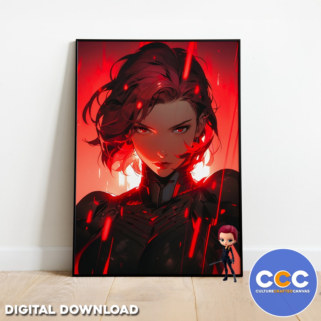 BLACK WIDOW Poster, Digital Print, Avengers Home Decor Wall Art Print ...