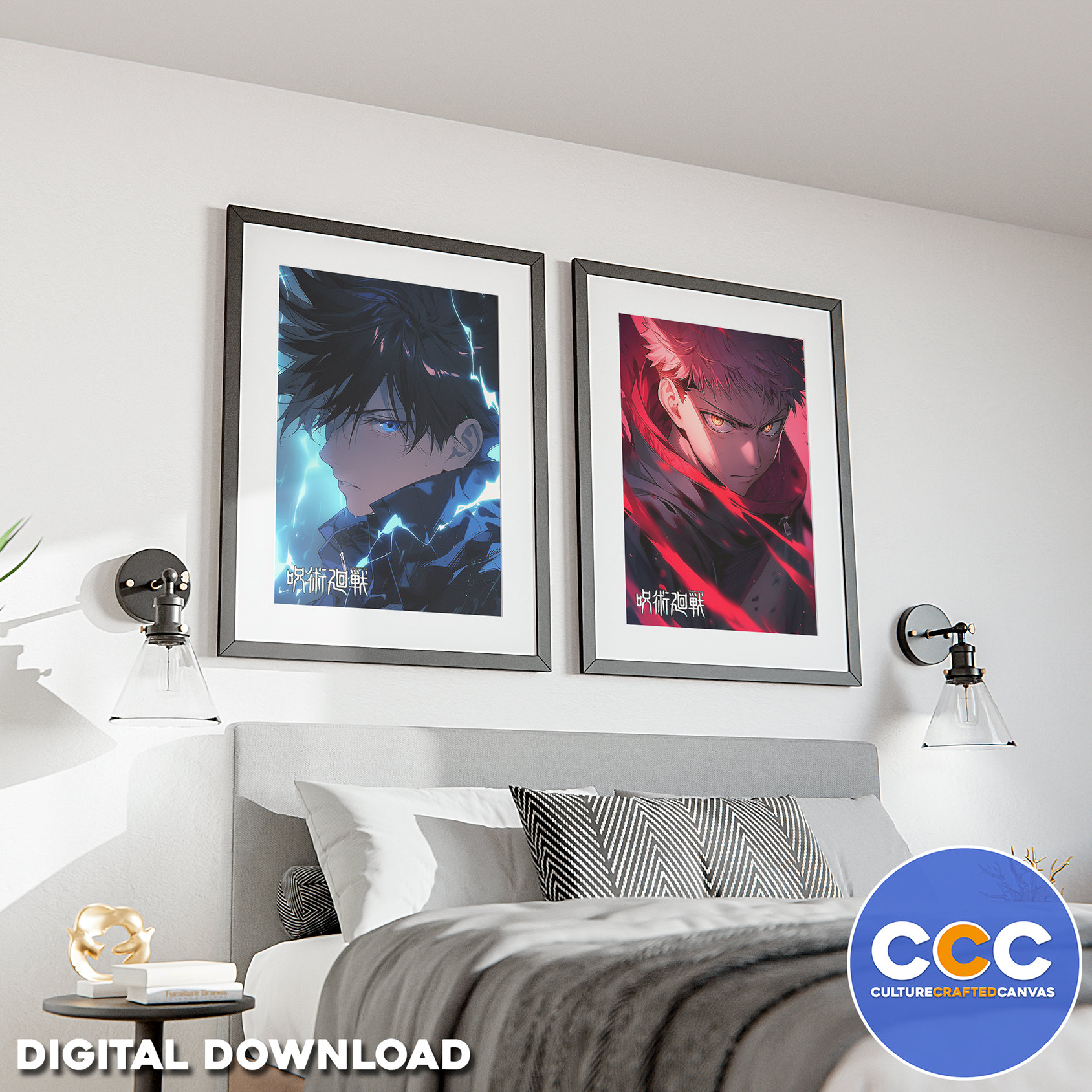 Affiche Sur Toile Anime Jujutsu Kaisen 45 Décoration Murale Pour Salon