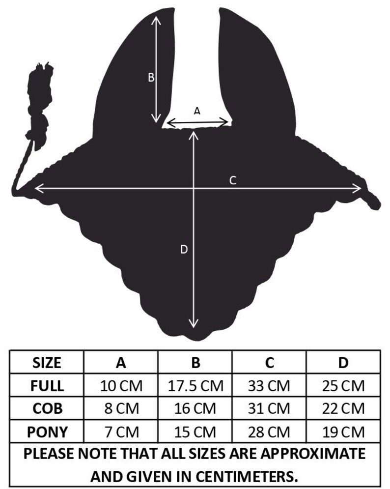 Horse Fly Bonnet Fly Veil Ear Net Fly Mask Fly Hood Horse Costume Ear Bonnet Cotton Crochet Handmade image 3
