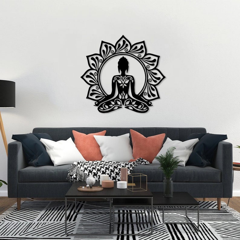 Buddha Wall Art, Meditation Wall Art, Zen Garden, Wood Wall Decor, Zen