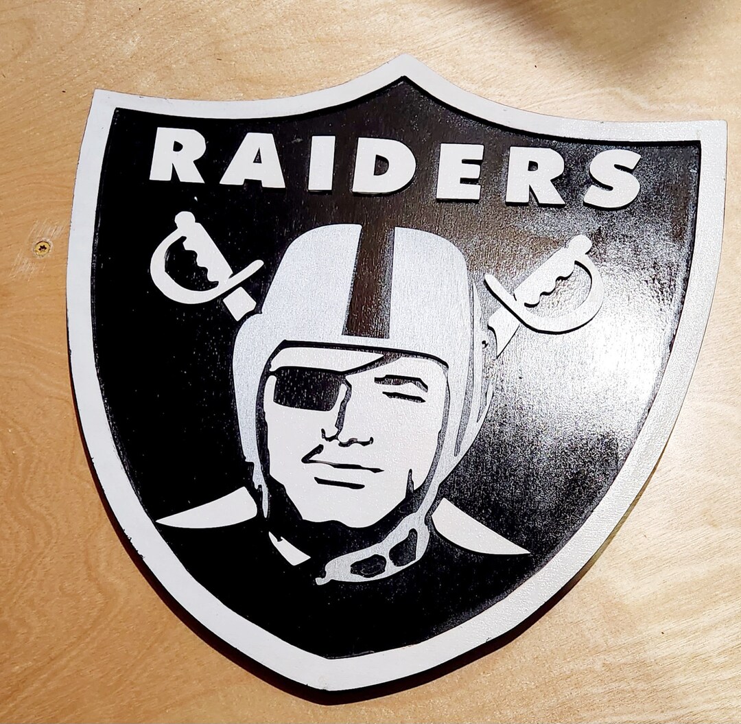 Raiders Shield Logo Decor Wall Art - Etsy