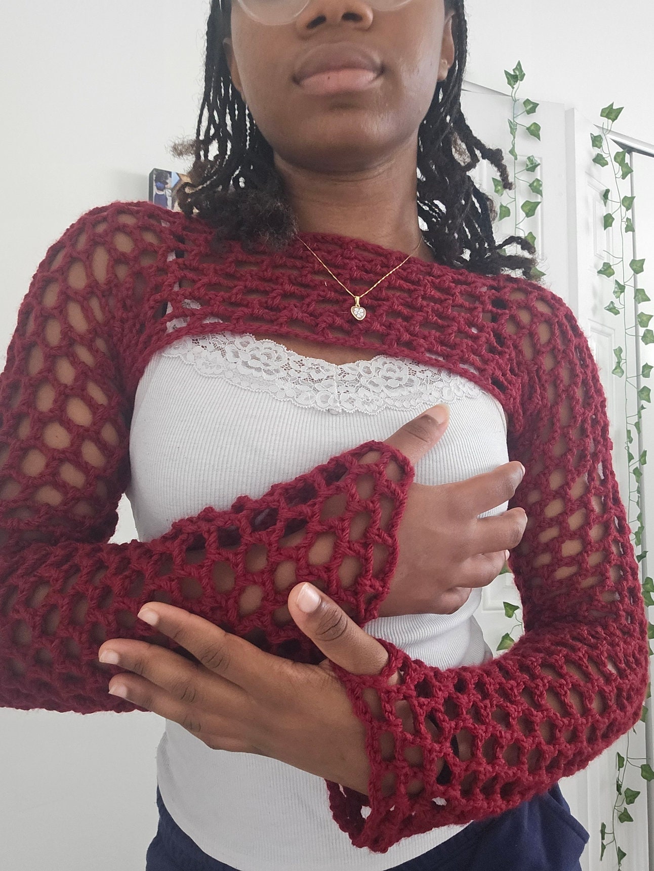 Crochet frill knit tops andmary pink 新品♡ il_fullxfull.6910430819_ezk4.jpg