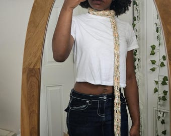 Multi-functional Crochet Skinny Scarf *PATTERN