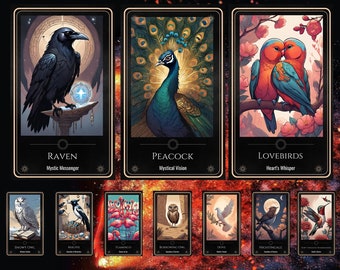 Occult Ornithology Tarot Deck, Handcrafted Bird-Themed Majors-Only Tarot Cards - Limited Edition