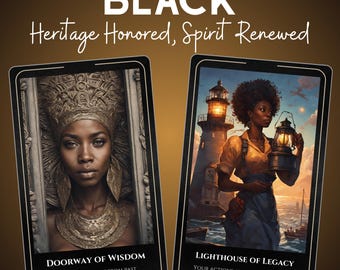 ブラック・ラディアンス・オラクル：伝統と癒しのカードの祝福｜スピリチュアル・ガイダンス・ギフト