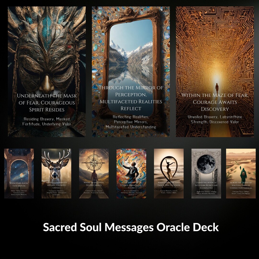 Sacred Soul Messages Oracle Deck – 78 Higher-self Guidance Cards for ...