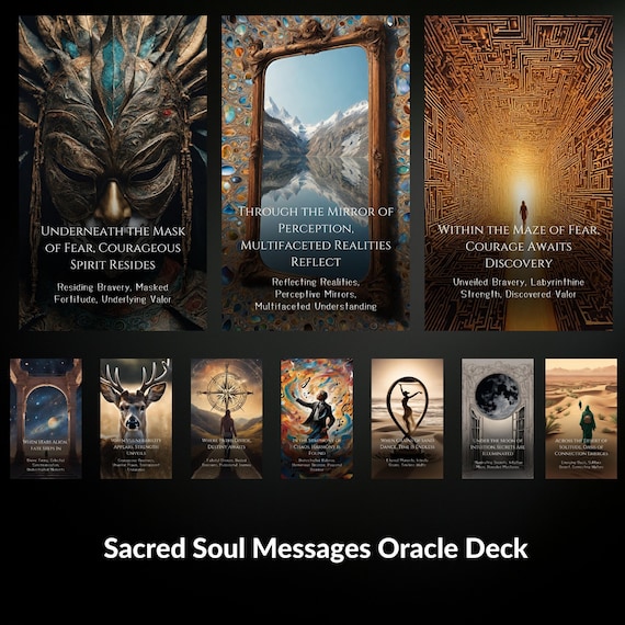 Sacred Soul Messages Oracle Deck – 78 Higher-Self Guidance Cards for Intuitive Readings & Spiritual Insight