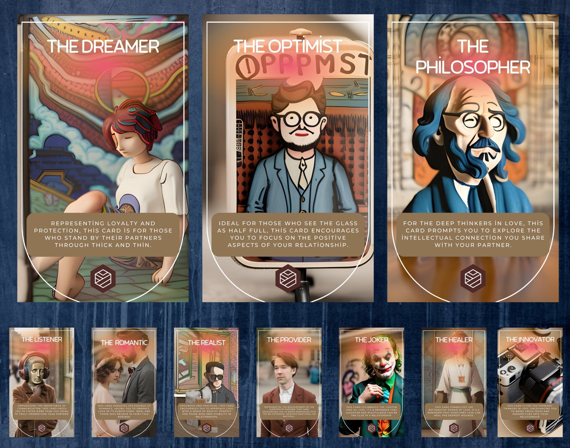 Romance Archetypes Oracle Deck – 100-card Love & Relationship