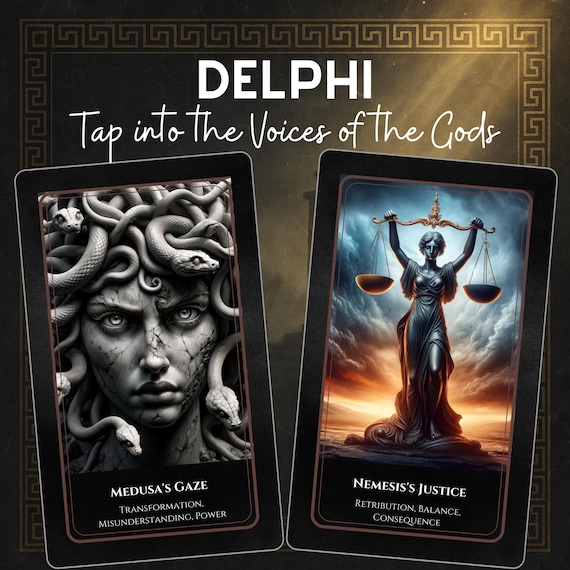 Greek Mythology Tarot – Delphi Oracle Deck | 78-Card Mystic Guidance Gift