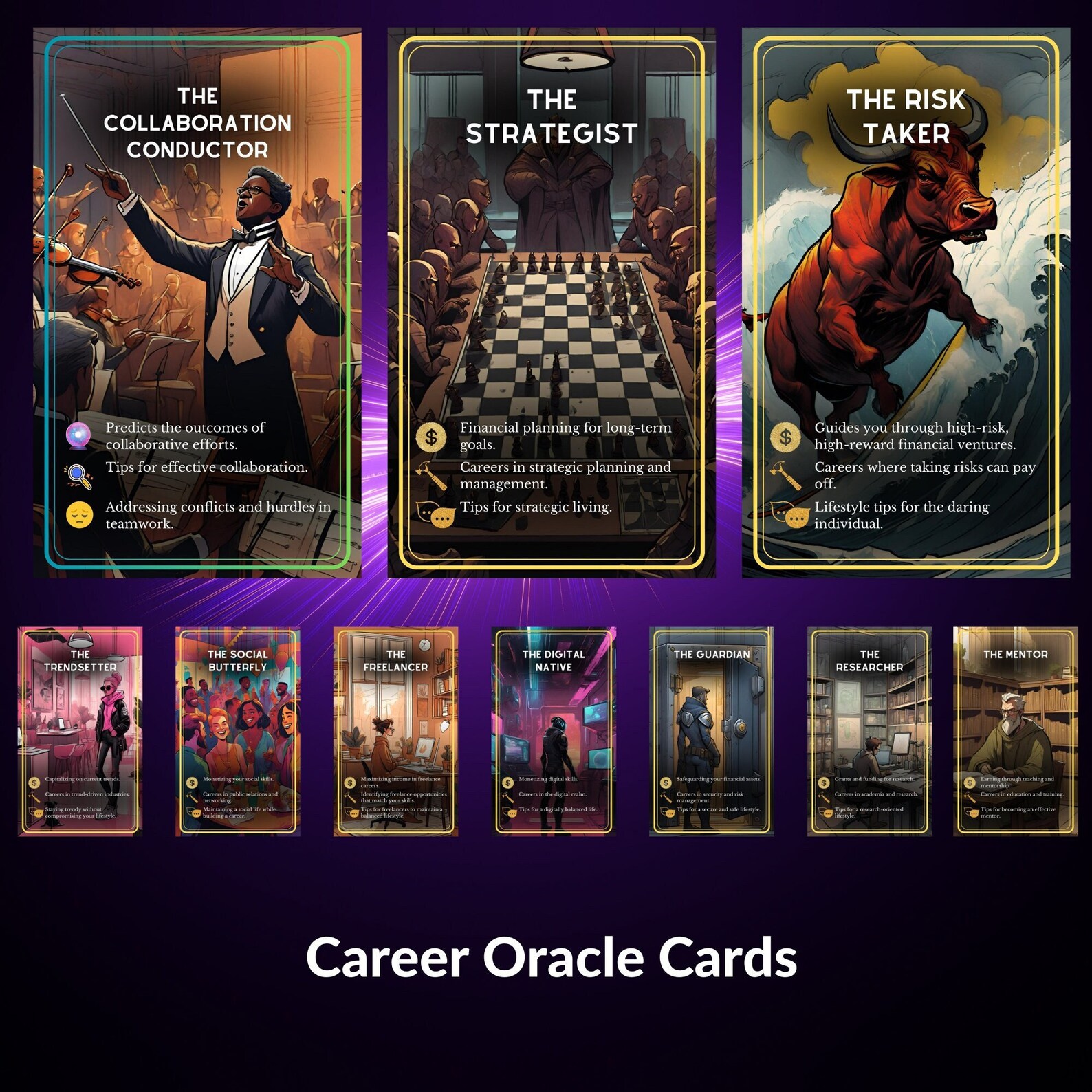 Career Oracle Deck – 100 Insightful Pathway Cards for Job & Money ...