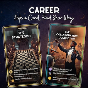 Career Oracle Deck – 100 carte di percorso illuminanti per l'orientamento lavorativo e finanziario / Strumento di coaching di carriera