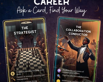 Career Oracle Deck – 100 Insightful Pathway Cards for Job & Money Guidance | Career Coaching Tool