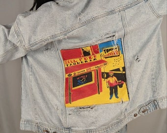 Tommy Guerrero Soul Food Taqueria: Hand Painted Denim Jacket