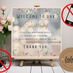Unplugged Wedding Day, Wedding Day no cameras, no mobile devices, Special Day no photos.