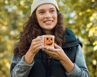 Harvest Glow Jack-O-Lantern | Enamel | Halloween | Mug