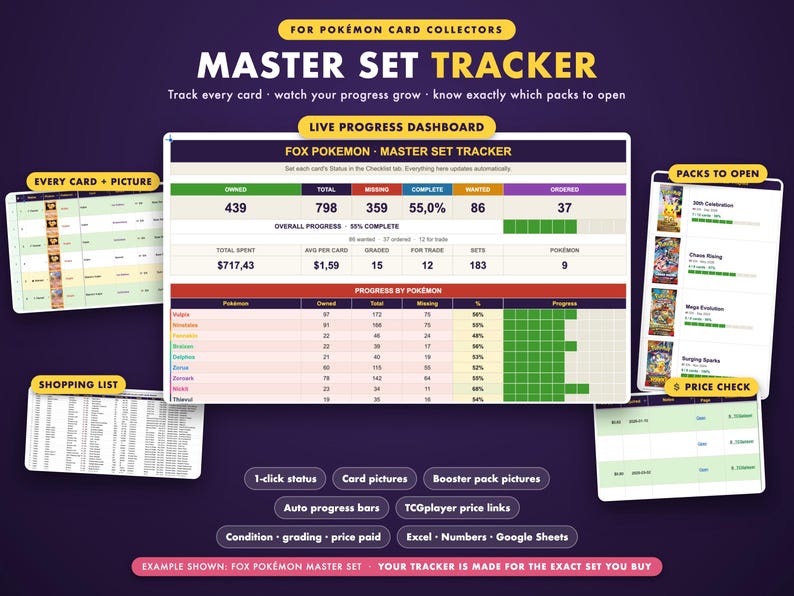 Klefki Master Set Binder Placeholders + Checklist | 11 EN + 15 JP ...