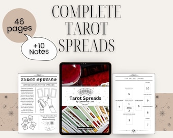 Tarot Spreads Guide: Symbolism Cheat Sheets for Beginner & Advanced Witches (PDF Download)