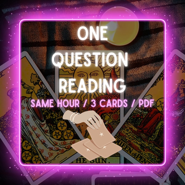 One Hour One Question Tarot Reading 3 Cards Spread! About anything, Love, Ex, Soulmate, Twinflame, Career, Break ups or relationship!