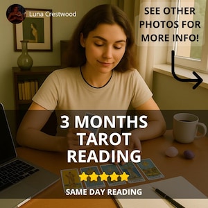 ¡Lectura de tarot de 3 meses a la misma hora, lectura de baraja de tarot con tirada de 3 cartas!