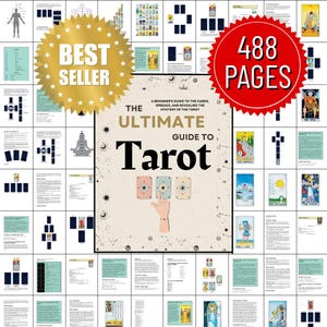 初心者と読者のための究極のタロットガイド | タロットスプレッドとカードの意味を学ぶ | PDFをすぐにダウンロードしてデジタル使用と印刷が可能