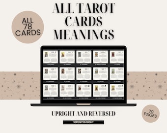 Tarot Card Meanings Guide: Upright & Reversed (PDF Download)