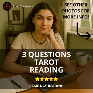 GLEICHE STUNDE 3 Frage Tarot-Lesung, schnelle Lieferung One Hour Psychic Reading