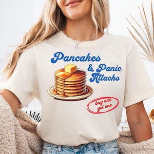 Pannkakorna är en panikattack, en panikattack, en panikattack, en panikattack, en panikattack, en present till frukostklubben.