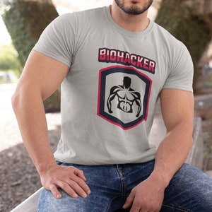 Biohacker T-shirt, Biohacking shirt, Health and Wellness Tee, Biology Shirt, Workout Shirts