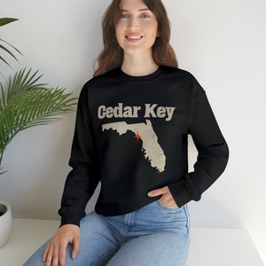 Cedar Key Florida Crewneck Sweatshirt, Florida Long Sleeve Shirt, Florida State Sweatshirt, The Sunshine State Sweatshirt