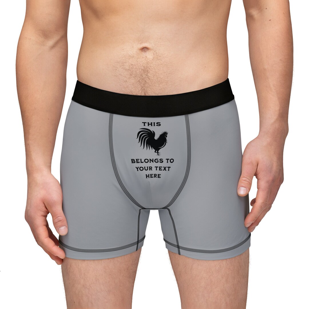 Personalized Men's Boxers, Custom Underwear Gift for Him, Personalized ...