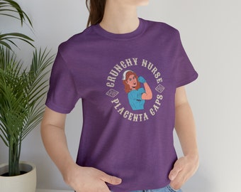 Crunchy Nurse T-Shirt, Nurse Shirt, Crunchy Nurse Mom Tee, Crunchy Mom Shirt