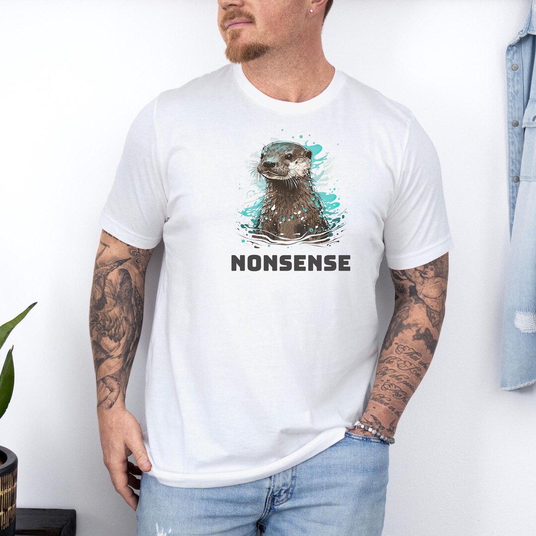 T-shirt Vintage 90s Y2K Sea Otter - Taille L, Motif Loutre De Mer, Coton, États-Unis