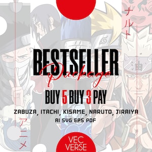 Premium Anime Layered SVG | Custom Anime Design for Cricut, DTF, DTG, Sublimation | Digital Art for T-shirts, Mugs, Gifts, Prints