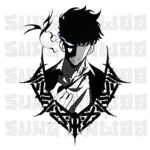 Solo Leveling Anime SVG: Layered Vector Design (Digital Download)