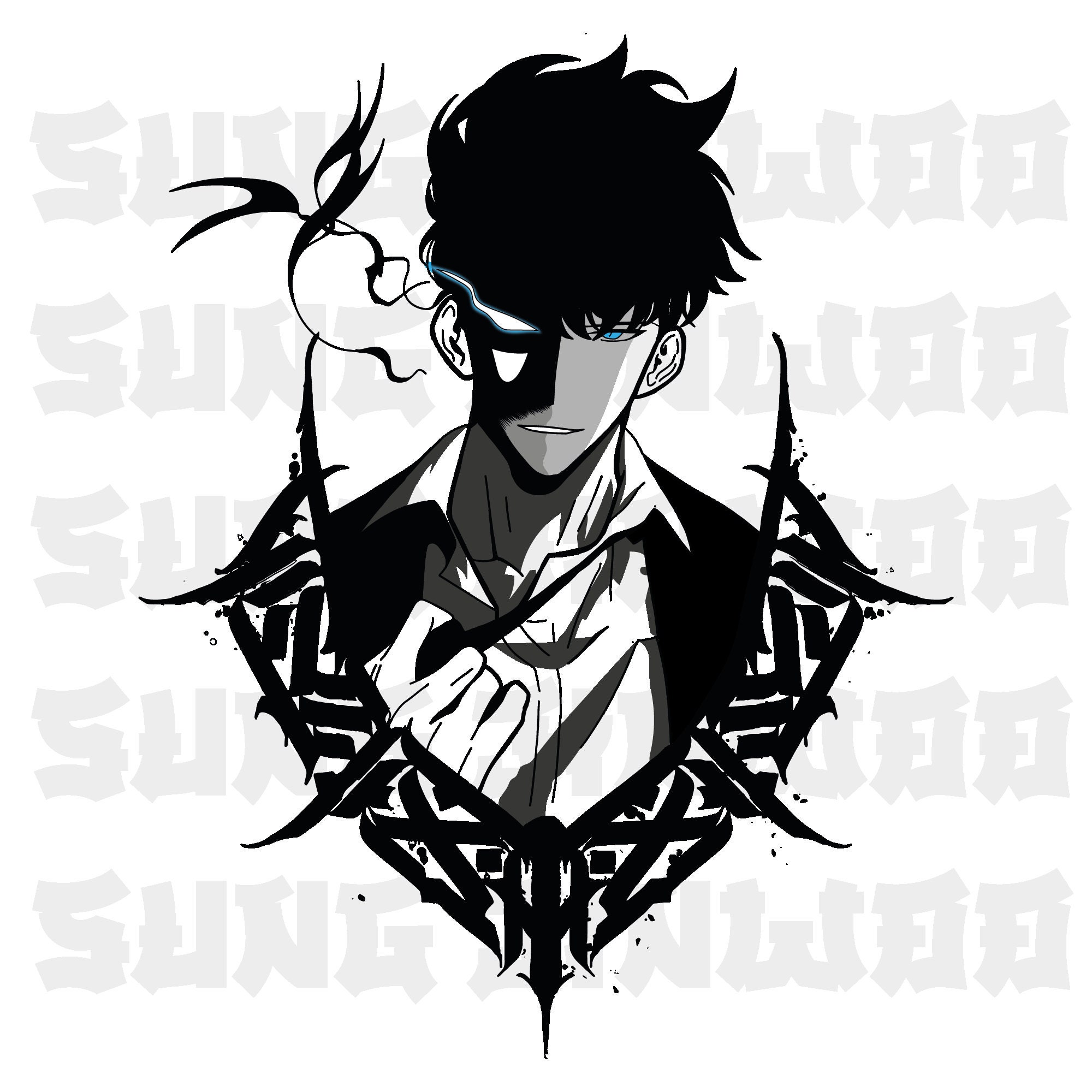 Premium Solo Leveling Vector Files Anime PNG, SVG, AI, Eps for Dtf, Dtg ...