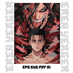 Premium Anime Layered SVG | Custom Anime Design for Cricut, DTF, DTG, Sublimation | Digital Art for T-shirts, Mugs, Gifts, Prints